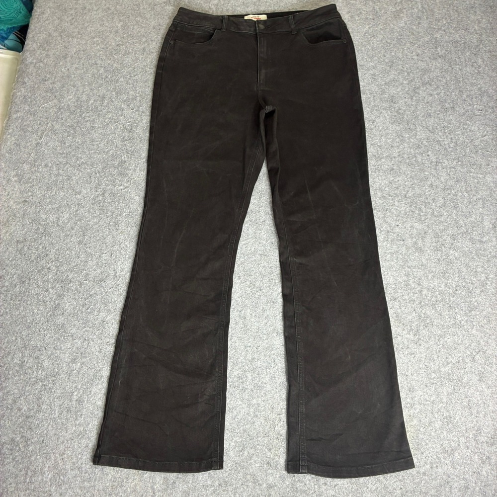 Wrangler Retro Mens Size 14 33x30 Black Bootcut Jeans Mid Rise Denim Pants 34x32